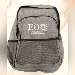 Gray and black light weight back pack